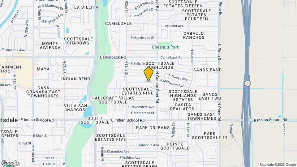 8323 E Montecito Ave Map and Location Details