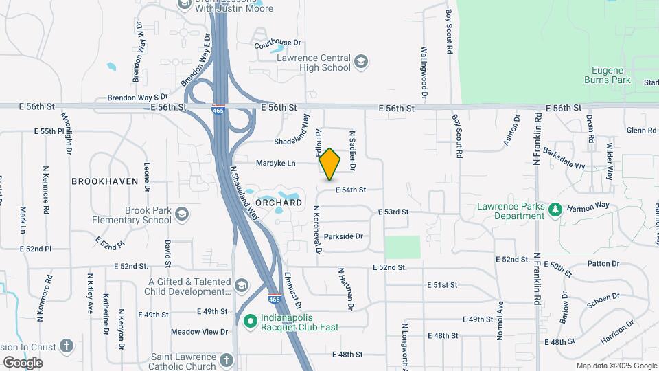 7320 E 54th St Map and Location Details