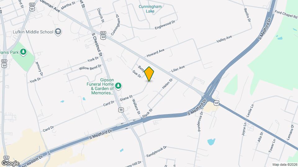 1409 Diana St Map and Location Details