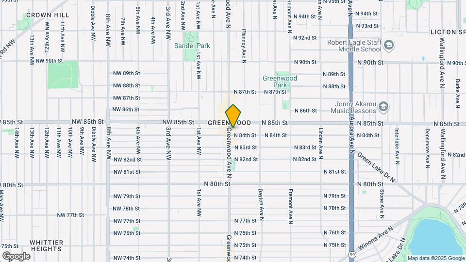 8404 Greenwood Ave N Map and Location Details