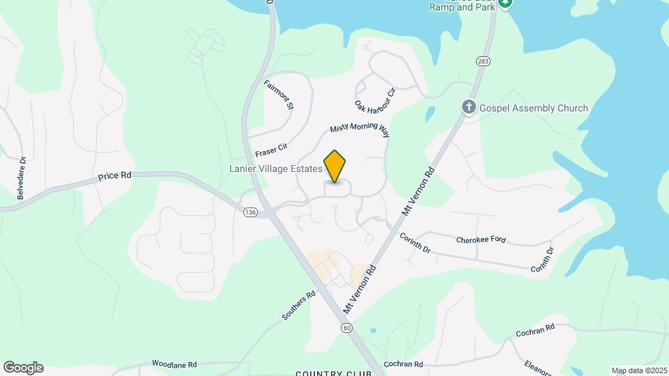 Lanier Village Estates Mapa y Detalles de la Ubicación