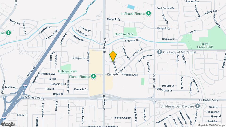 2655 Elmhurst Cir Map and Location Details