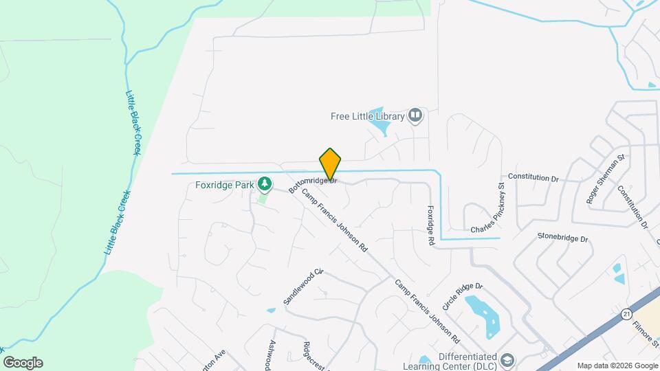 2555 Bottomridge Dr Map and Location Details