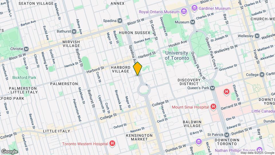 588 Spadina Ave. Map and Location Details