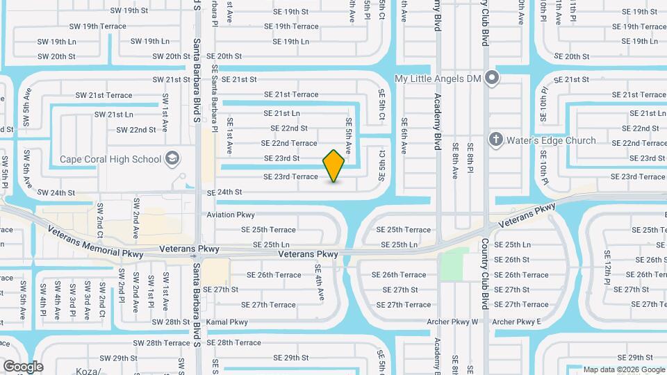 411 SE 24th St Map and Location Details