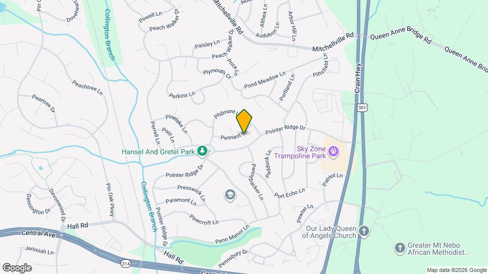 16005 Pennant Ln Mapa y Detalles de la Ubicación