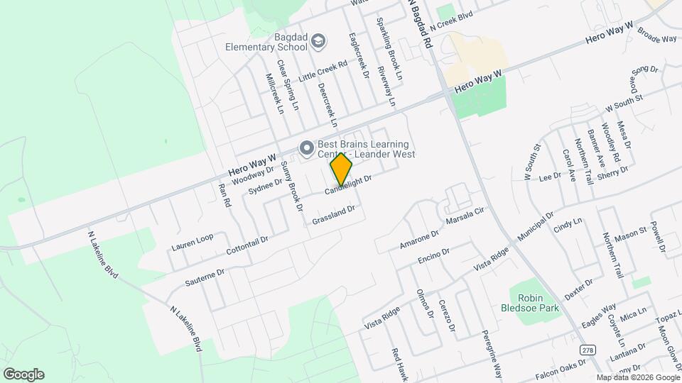 1806 Candlelight Dr Map and Location Details