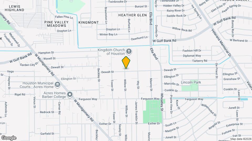 1448 Dewalt St Map and Location Details