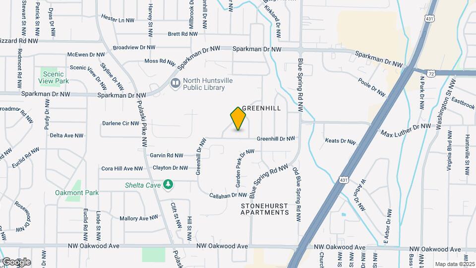 2508 Greenhill Dr NW Map and Location Details