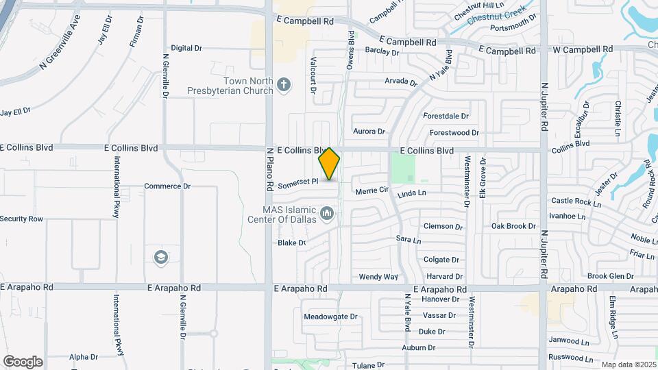 1510 Somerset Pl Map and Location Details