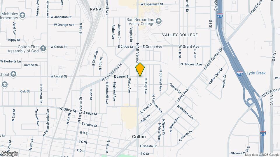 1330 N Mt Vernon Ave Map and Location Details