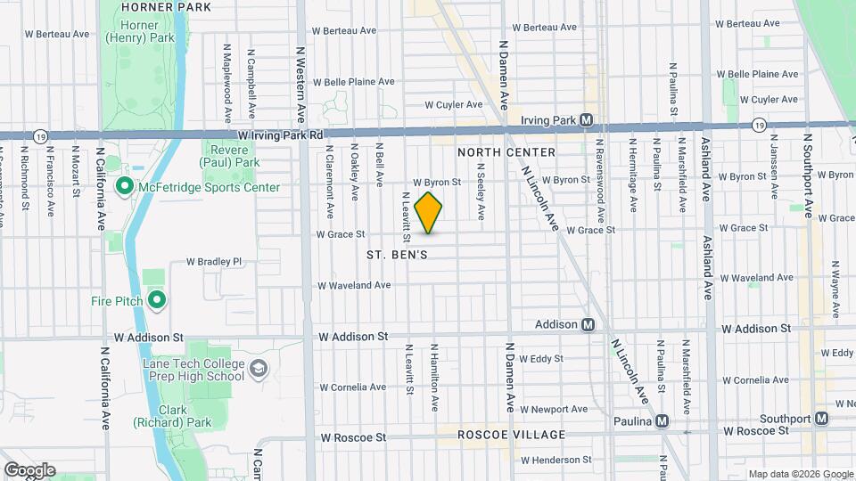 2133 W Grace St Map and Location Details