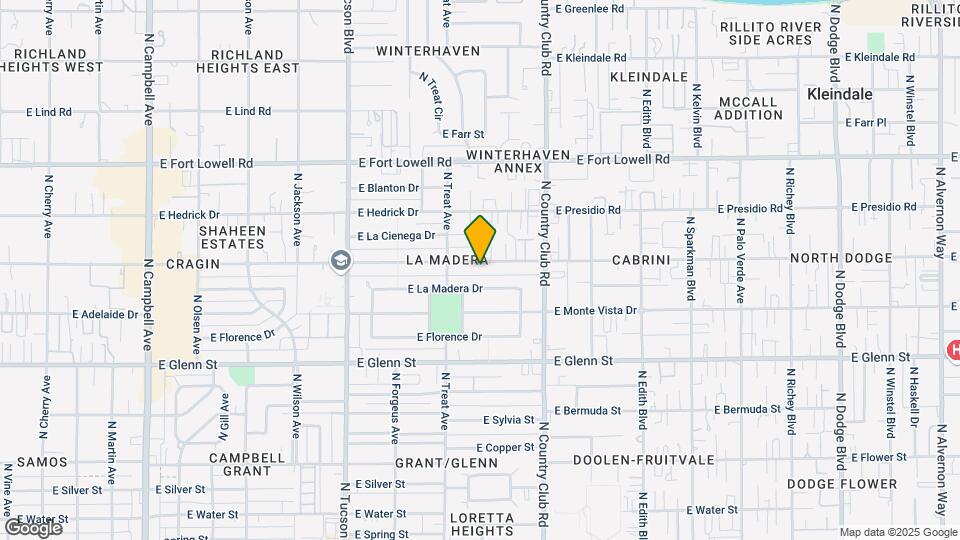 2842 E Blacklidge Dr Mapa y Detalles de la Ubicación