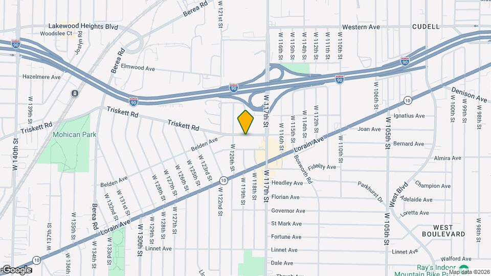 11851 Triskett Rd, Unit Dn Ft Map and Location Details