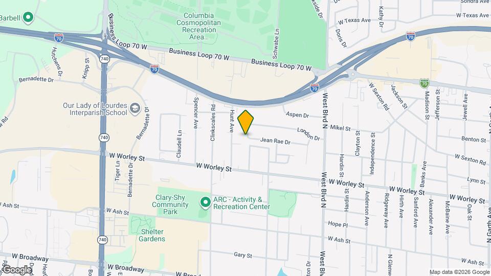 1404 Jean Rae Dr Map and Location Details