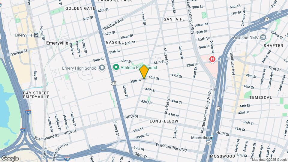 4404 Adeline St Mapa y Detalles de la Ubicación