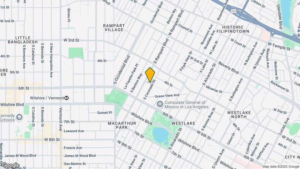 501 S Coronado St Map and Location Details
