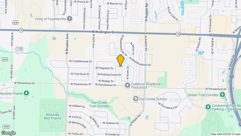 631 N Longfellow Ln Map and Location Details