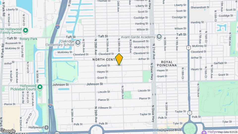 2410 Garfield St Map and Location Details