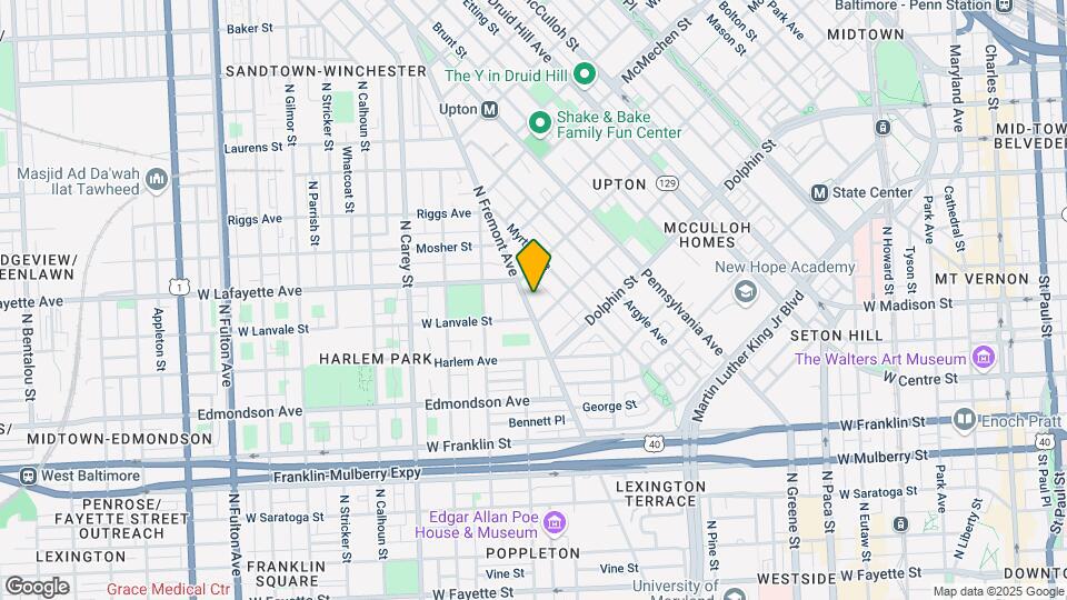 819 N Fremont Ave Map and Location Details