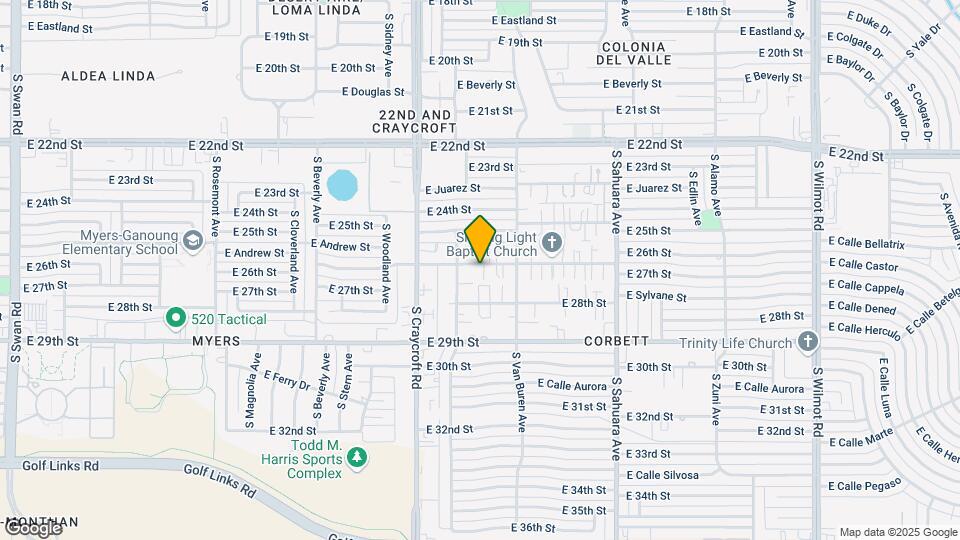 5622-5632 E 26th St Map and Location Details