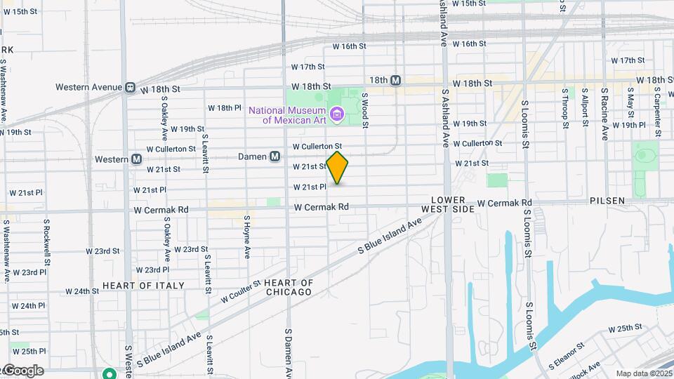 1845 W 21st Pl Map and Location Details