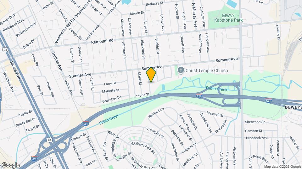 5434 Pennsylvania Ave Map and Location Details