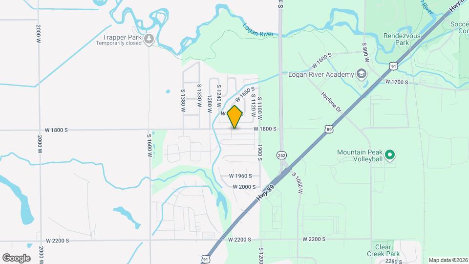 1185 W 1820 S Mapa y Detalles de la Ubicación