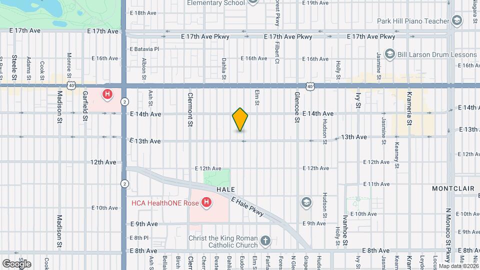 1321 Eudora St Mapa y Detalles de la Ubicación