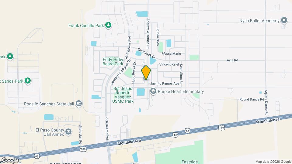 4644 Beacham St Map and Location Details