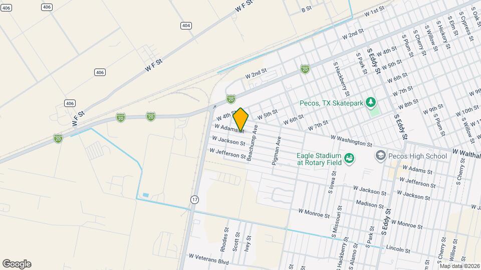 1926 W Adams St Map and Location Details