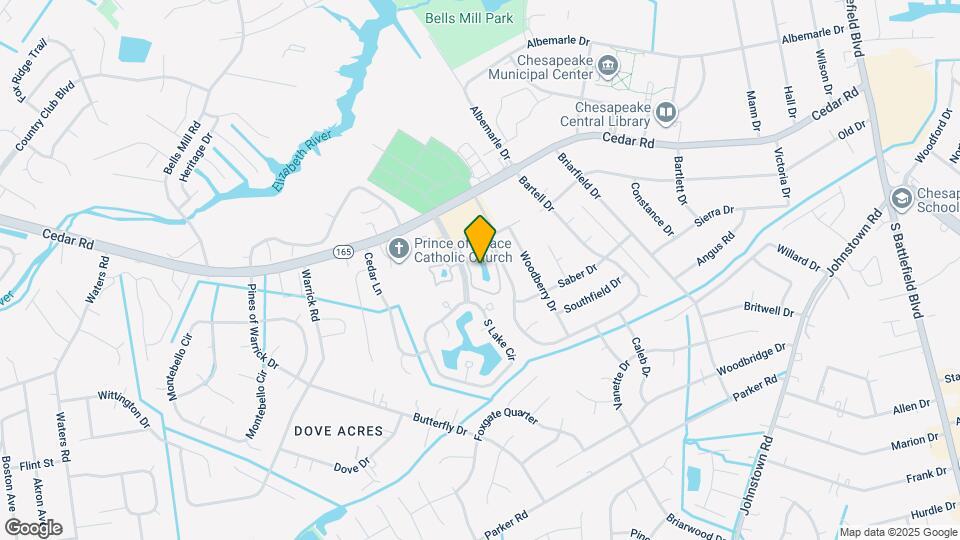 525 E Lake Cir Map and Location Details