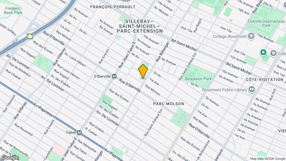 2571-2575 Bélanger Rue Map and Location Details