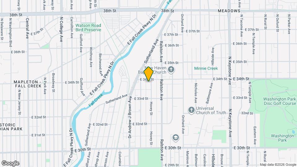 3354 Hovey St Map and Location Details