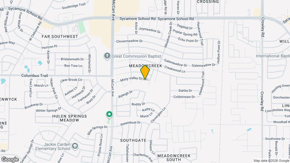 2909 Misty Valley Dr Map and Location Details