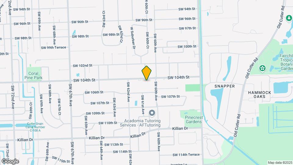 6080 SW 104th St Mapa y Detalles de la Ubicación