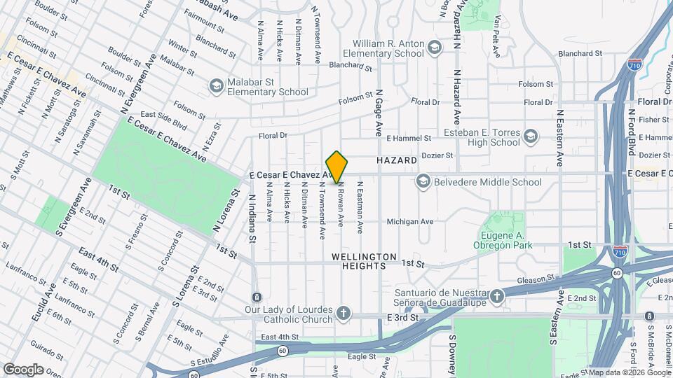 319 N Rowan Ave Map and Location Details