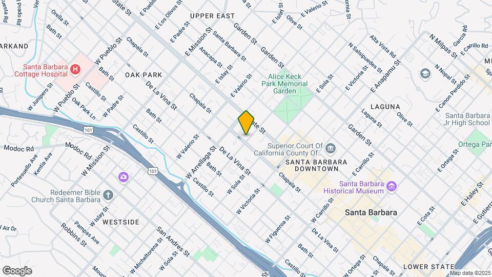 1500 Chapala St Map and Location Details