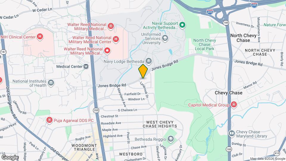 4412 Jones Bridge Rd Map and Location Details