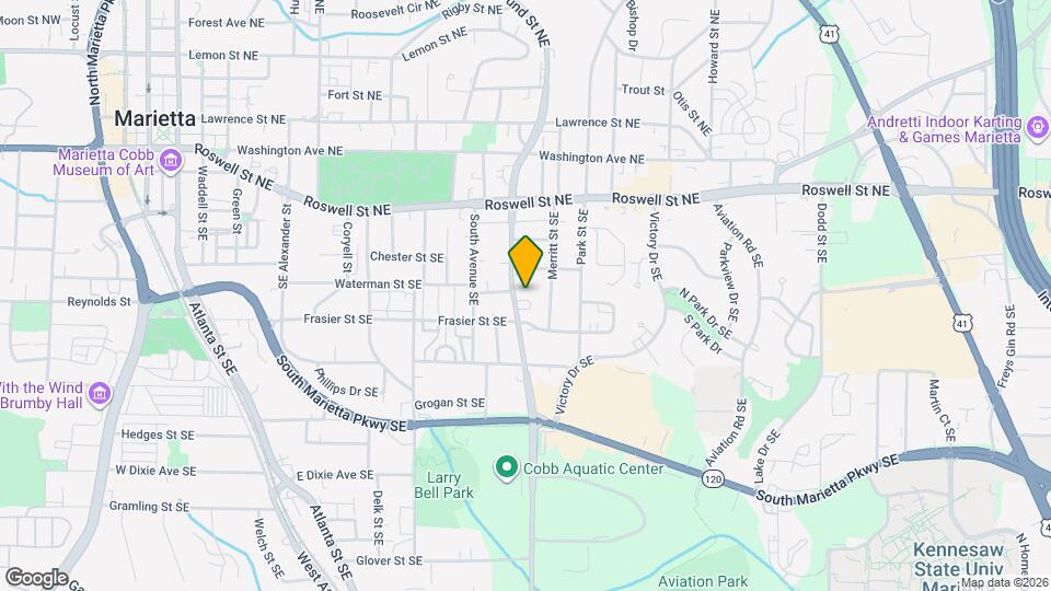 587 Colonial Cir SE Map and Location Details