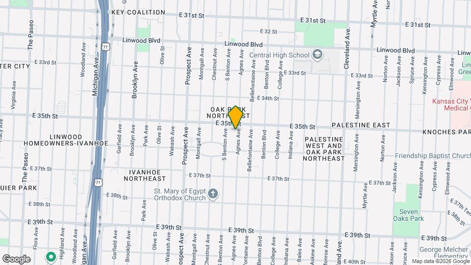 3518 Agnes Ave Mapa y Detalles de la Ubicación