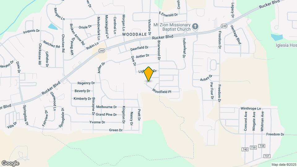 102 Woodrun Dr Map and Location Details