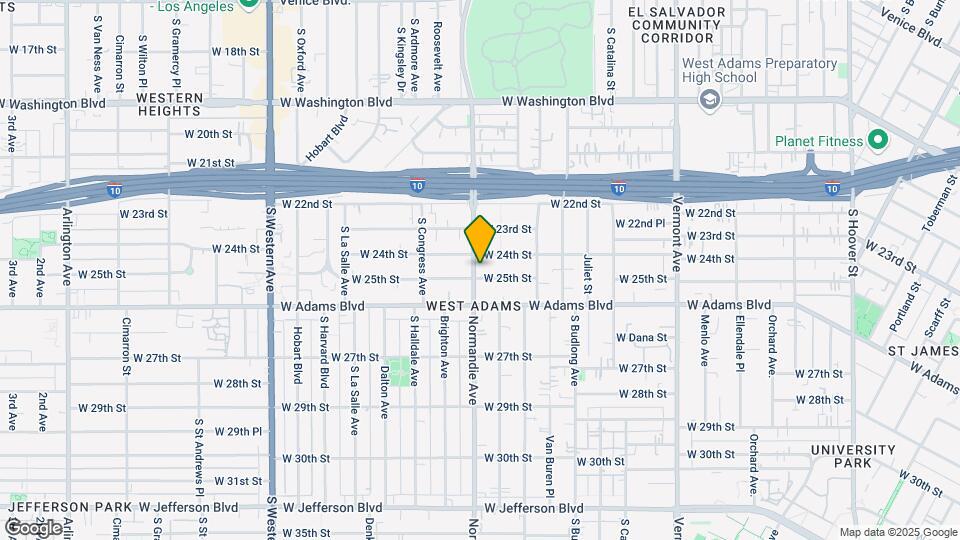 2458 S Normandie Ave, Unit #1 Map and Location Details