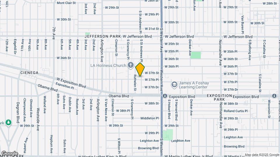 1809 W 37th Pl Map and Location Details