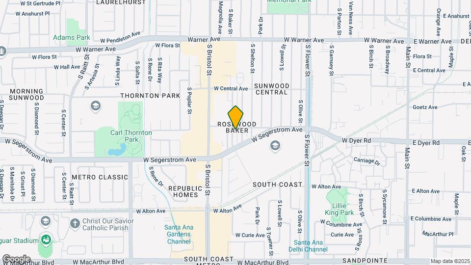 2709 S Baker St Map and Location Details