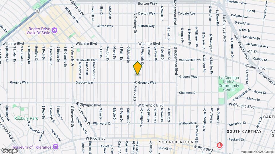 256 S Doheny Dr Map and Location Details