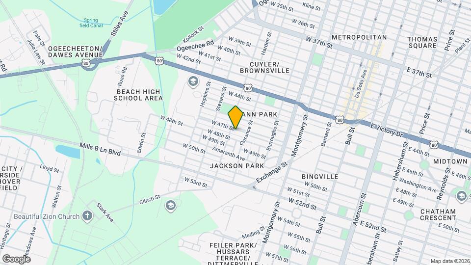 721 W 47th St Map and Location Details