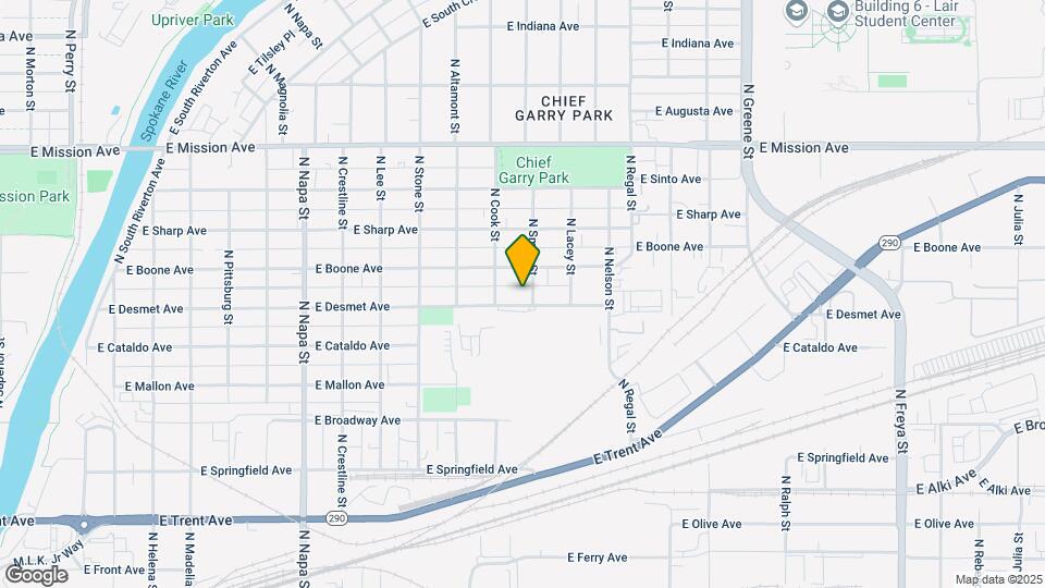 2523 E Desmet Ave Map and Location Details