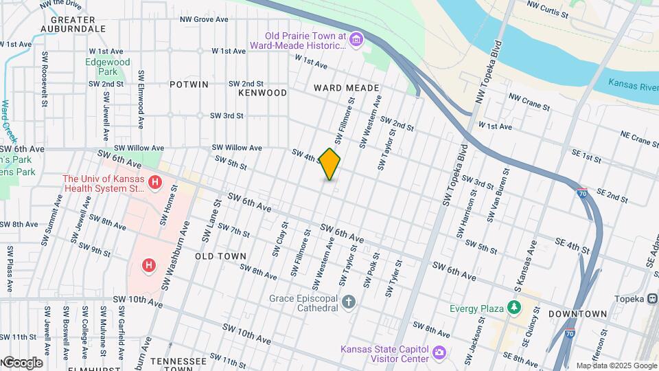 424 SW Fillmore St Map and Location Details