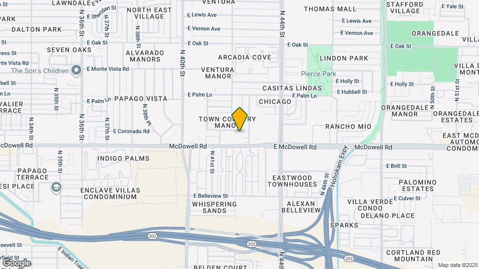 4221 E Almeria Rd Map and Location Details